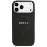 Husă pentru iPhone 17 Pro Max / iPhone 18 Pro Max, Guess Saffiano MagSafe, Neagră