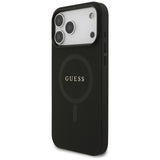 Husă pentru iPhone 17 Pro Max / iPhone 18 Pro Max, Guess Saffiano MagSafe, Neagră