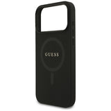 Husă pentru iPhone 17 Pro Max / iPhone 18 Pro Max, Guess Saffiano MagSafe, Neagră