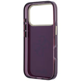 Husă pentru iPhone 17 Pro / iPhone 18 Pro, Guess IML 4G Metal Script, Bordo