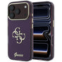 Husă pentru iPhone 17 Pro / iPhone 18 Pro, Guess IML 4G Metal Script, Bordo