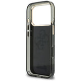 Husă pentru iPhone 17 Pro / iPhone 18 Pro, Guess IML 4G Metal Script, Neagră