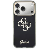 Husă pentru iPhone 17 Pro / iPhone 18 Pro, Guess IML 4G Metal Script, Neagră