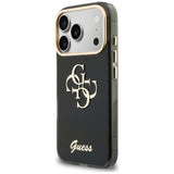 Husă pentru iPhone 17 Pro / iPhone 18 Pro, Guess IML 4G Metal Script, Neagră
