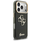 Husă pentru iPhone 17 Pro Max / iPhone 18 Pro Max, Guess IML 4G Metal Script, Neagră