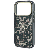 Husă pentru iPhone 17 Pro Max / iPhone 18 Pro Max, Guess IML 4G Metal Script, Maro