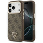Husă pentru iPhone 17 Pro Max / iPhone 18 Pro Max, Guess Hardcase 4G Triangle Logo MagSafe, Maro