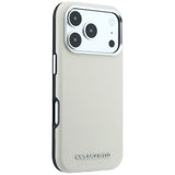 Husa pentru iPhone 17 Pro Max / iPhone 18 Pro Max, Karl Lagerfeld MagSafe Grained Leather Elongated Logo, Bej