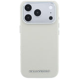 Husa pentru iPhone 17 Pro Max / iPhone 18 Pro Max, Karl Lagerfeld MagSafe Grained Leather Elongated Logo, Bej