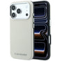 Husa pentru iPhone 17 Pro Max / iPhone 18 Pro Max, Karl Lagerfeld MagSafe Grained Leather Elongated Logo, Bej