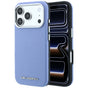 Husă pentru iPhone 17 Pro Max / iPhone 18 Pro Max, Karl Lagerfeld HC MagSafe Grained Leather Elongated Logo, Albastră