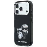 Husă pentru iPhone 17 Pro / iPhone 18 Pro, Karl Lagerfeld HC MagSafe IML KC Bodies Sketch Print, Neagră