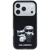 Husă pentru iPhone 17 Pro / iPhone 18 Pro, Karl Lagerfeld HC MagSafe IML KC Bodies Sketch Print, Neagră