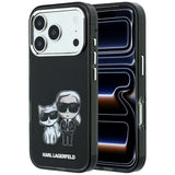Husă pentru iPhone 17 Pro / iPhone 18 Pro, Karl Lagerfeld HC MagSafe IML KC Bodies Sketch Print, Neagră