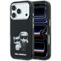 Husă pentru iPhone 17 Pro / iPhone 18 Pro, Karl Lagerfeld HC MagSafe IML KC Bodies Sketch Print, Neagră