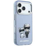 Husă pentru iPhone 17 Pro Max / iPhone 18 Pro Max, Karl Lagerfeld HC MagSafe IML KC Bodies Sketch Print, Albastră