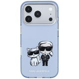 Husă pentru iPhone 17 Pro Max / iPhone 18 Pro Max, Karl Lagerfeld HC MagSafe IML KC Bodies Sketch Print, Albastră