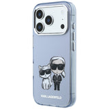 Husă pentru iPhone 17 Pro Max / iPhone 18 Pro Max, Karl Lagerfeld HC MagSafe IML KC Bodies Sketch Print, Albastră