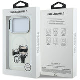 Husă pentru iPhone 17 Pro / iPhone 18 Pro, Karl Lagerfeld HC MagSafe IML KC Bodies Sketch Print, Bej
