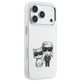 Husă pentru iPhone 17 Pro / iPhone 18 Pro, Karl Lagerfeld HC MagSafe IML KC Bodies Sketch Print, Bej