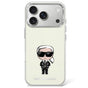 Husă pentru iPhone 17 Pro / iPhone 18 Pro, Karl Lagerfeld MagSafe IML Ikonik Sketch Print, Bej