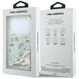 Husă pentru iPhone 17 Pro / iPhone 18 Pro, Karl Lagerfeld Hardcase Liquid Glitter Beach and Sand, Bej