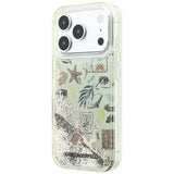 Husă pentru iPhone 17 Pro / iPhone 18 Pro, Karl Lagerfeld Hardcase Liquid Glitter Beach and Sand, Bej