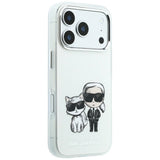 Husă pentru iPhone 17 Pro / iPhone 18 Pro, Karl Lagerfeld Hardcase MagSafe Smooth Leather KC Bodies Sketch, Bej
