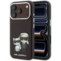 Husă pentru iPhone 17 Pro / iPhone 18 Pro, Karl Lagerfeld MagSafe Smooth Leather KC Bodies Sketch, Bordo