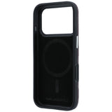 Husă pentru iPhone 17 Pro Max / iPhone 18 Pro Max, Karl Lagerfeld Grained Leather Mono Resin Logo MagSafe, Bordo