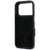 Husa pentru iPhone 17 Pro / iPhone 18 Pro, Karl Lagerfeld Grained Leather Mono Resin Logo MagSafe, Roz