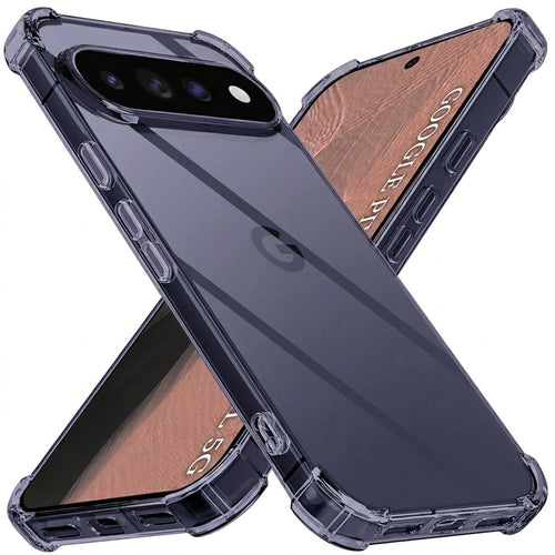 Husă pentru Google Pixel 11 Pro XL, Techsuit Shockproof Clear Silicone, Negru fumuriu