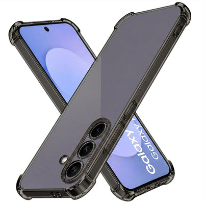 Husă pentru Samsung Galaxy S25 FE / S26 FE, Techsuit Shockproof Clear Silicone, Transparentă Fumurie