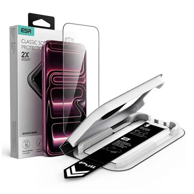 Folie telefon pentru iPhone 17 Pro / iPhone 18 Pro, ESR UltraFit Classic, Neagră