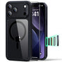 Husă pentru iPhone 17 Pro Max / iPhone 18 Pro Max, ESR Classic Hybrid HaloLock cu protecție ecran, Transparentă-Neagră