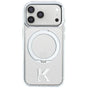 Husa telefon pentru iPhone 17 Pro / iPhone 18 Pro, Karl Lagerfeld Hardcase IML Ring Stand MagSafe Kameo Metal, Transparentă