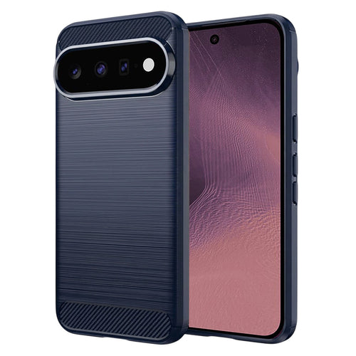 Husă pentru Google Pixel 11 / Pixel 11 Pro, Techsuit Carbon Silicone, Albastră