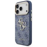 Husă pentru iPhone 17 Pro / iPhone 18 Pro, Guess Hardcase 4G Big Classic Logo, Albastră