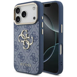 Husă pentru iPhone 17 Pro / iPhone 18 Pro, Guess Hardcase 4G Big Classic Logo, Albastră
