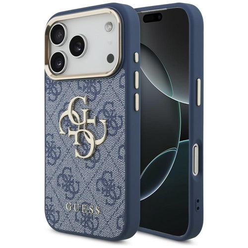 Husă pentru iPhone 17 Pro / iPhone 18 Pro, Guess Hardcase 4G Big Classic Logo, Albastră