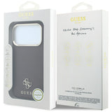 Husă pentru iPhone 17 Pro / iPhone 18 Pro, Guess Saffiano Small 4G Classic MagSafe, Bordo