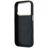 Husă pentru iPhone 17 Pro Max / iPhone 18 Pro Max, Guess Saffiano Small 4G Classic MagSafe, Neagră