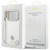 Husă pentru iPhone 17 Pro Max / iPhone 18 Pro Max, Guess Saffiano Small 4G Classic MagSafe, Bej