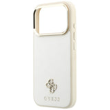Husă pentru iPhone 17 Pro Max / iPhone 18 Pro Max, Guess Saffiano Small 4G Classic MagSafe, Bej