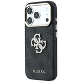Husă pentru iPhone 17 Pro Max / iPhone 18 Pro Max, Guess Hardcase 4G Big Strass Logo, Neagră
