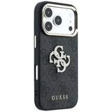 Husă pentru iPhone 17 Pro Max / iPhone 18 Pro Max, Guess Hardcase 4G Big Strass Logo, Neagră