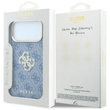 Husă pentru iPhone 17 Pro Max / iPhone 18 Pro Max, Guess Hardcase 4G Big Strass Logo, Albastră