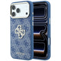 Husă pentru iPhone 17 Pro Max / iPhone 18 Pro Max, Guess Hardcase 4G Big Strass Logo, Albastră
