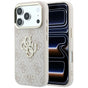 Husă pentru iPhone 17 Pro / iPhone 18 Pro, Guess Hardcase 4G Big Strass Logo, Roz