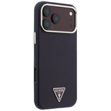 Husă pentru iPhone 17 Pro / iPhone 18 Pro, Guess Kevlar Triangle Logo MagSafe, Bordo